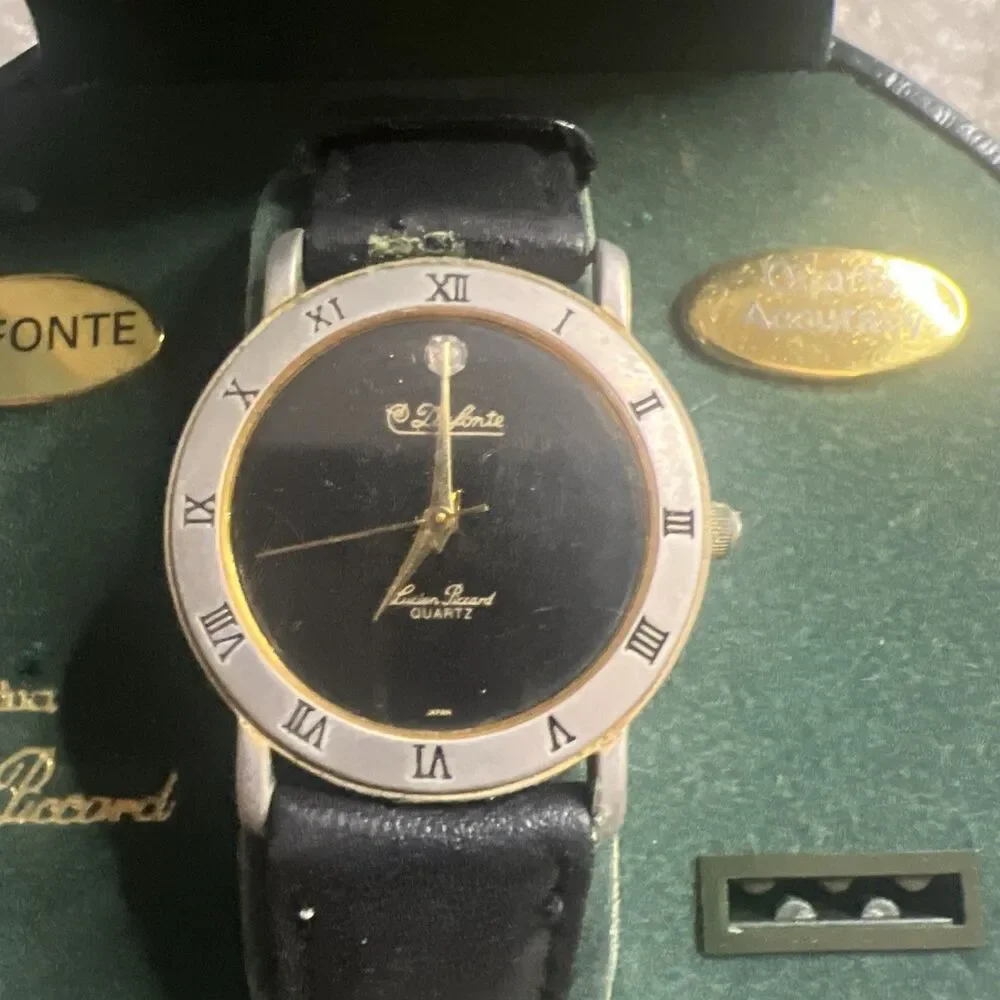 DUFONTE by Lucian Piccard - Original Box - Vintage Watch 1980s - Untested